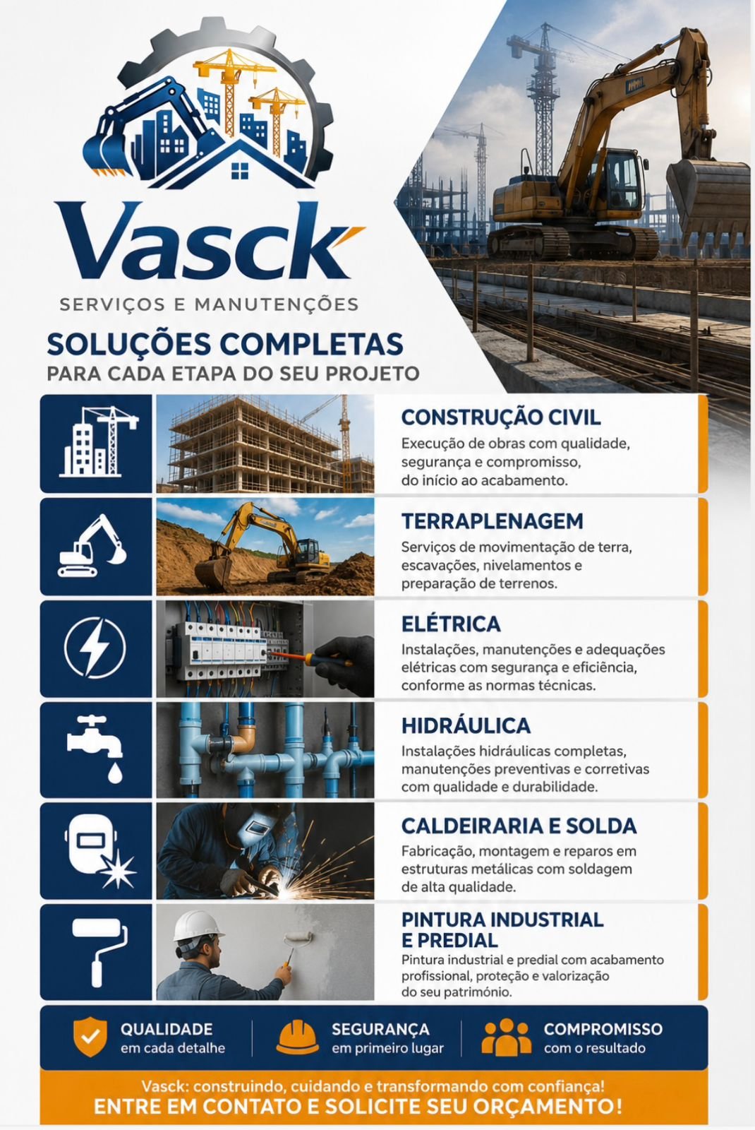 Serviços Vasck construção e manutenção